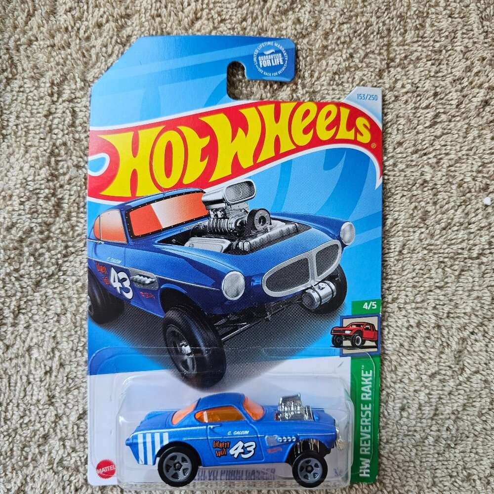 Collectable rare volvo gasser orange glass ERROR CAR